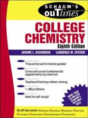 Cover of: Schaum's Outline of College Chemistry by Jerome L Rosenberg, Lawrence Epstein