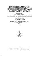 Cover of: Inventaire bibliographique des Isiaca (Ibis).: Répertoire analytique des travaux relatifs à la diffusion des cultes isiaques 1940-1969.