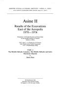 Cover of: Asine II: results of the excavations east of the Acropolis, 1970-1974