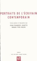 Portraits de l'écrivain contemporain by Roger-Yves Roche, Jean-François Louette