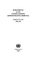 Judgements of the United Nations Administrative Tribunal by United Nations. Administrative Tribunal