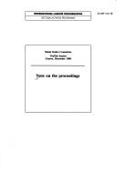 Cover of: Note on the proceedings.