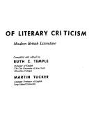 Cover of: library of literary criticism