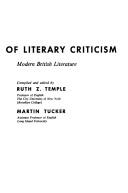 Cover of: A library of literary criticism by Ruth Temple, Ruth Temple