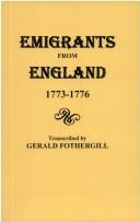 Cover of: Emigrants from England 1773-1776