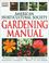 Cover of: American Horticultural Society Gardening Manual