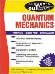 Cover of: Schaum's outline of theory and problems of quantum mechanics