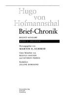 Cover of: Brief-Chronik by Hugo von Hofmannsthal
