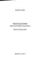 Cover of: Negociaciones para una poética dialógica