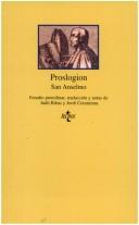 Cover of: Proslogion by Anselm of Canterbury