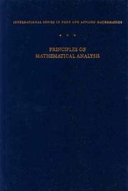 Cover of: Principles of mathematical analysis by Walter Rudin