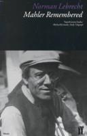 Cover of: Mahler remembered