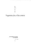 Cover of: Fragmentos de un libro anterior