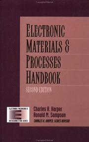 Cover of: Electronic materials and processes handbook