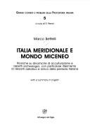 Italia meridionale e mondo miceneo by Marco Bettelli