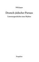 Cover of: Deutsch-j udscher Parnass: Literaturgeschichte eines Mythos