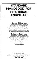 Cover of: Standard Handbook for Electrical Engineers by Donald G. Fink, H. Wayne Beaty