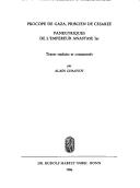 Cover of: Panegyriques de l'empereur Anastase Ier by Procopius of Gaza