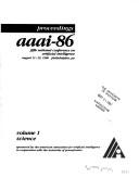 Cover of: Proceedings Aaai-86 by American Association for Artificial Intelligence