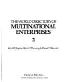 Cover of: The World directory of multinational enterprises
