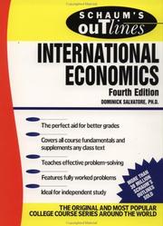 Cover of: Schaum's Outline of International Economics