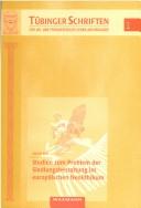 Cover of Studien zum Problem der Siedlungsbestattung im europäischen Neolithikum