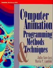 Cover of: Computer animation: programming methods and techniques