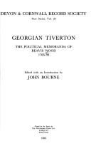 Cover of: Georgian Tiverton (New) by Beavis Wood, John Bourne, John Bourne