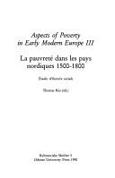 Cover of: Aspects of poverty in early modern Europe =: Les  réactions des pauvres à la pauvreté :études d'histoire  sociale et urbaine
