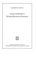 Cover of: Lachen und Komik in Giovanni Boccaccios Decameron