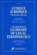 Cover of: Lexique juridique français-anglais by L. Pollak
