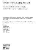 Cover of: Modern trends in aging research by International INSERM-EURAGE Symposium "Modern Trends in Aging Research, Gerontology and Geriatrics" (1986 Paris, France), International INSERM-EURAGE Symposium "Modern Trends in Aging Research, Gerontology and Geriatrics" (1986 Paris, France)