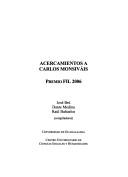 Cover of: Acercamientos a Carlos Monsiváis