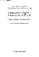 Language of religion, language of the people by Ernst Bremer