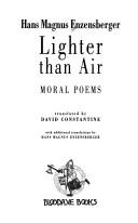 Cover of: Lighter than air by Hans Magnus Enzensberger
