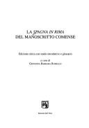 Front cover of La Spagna in rima del manoscritto comense by Unknown