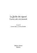 Cover of: La Sicilia dei signori by a cura di Carmen Salvo e Lorenzo Zichichi.