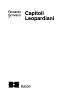 Cover of: Capitoli leopardiani