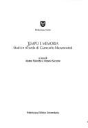 Cover of: Tempo e memoria by a cura di Matteo Palumbo, Antonio Saccone.