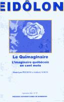 Cover of: quimaginaire ou l'imaginaire québécois en cent mots