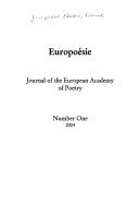 Cover of: Europoēsie: Journal of the European Academy of Poetry.