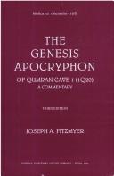 Cover of: The Genesis apocryphon of Qumran Cave 1. (1Q20) by Fitzmyer, Joseph A.