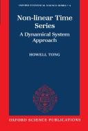 Cover of: Non-Linear Time Series ' A Dynamical System Approach ' (Oxford Statistical Science Series, 6)
