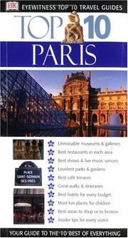 Cover of: Eyewitness Top 10 Travel Guide to Paris