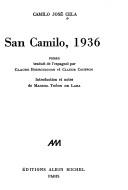 Cover of: San Camilo, 1936 by Camilo José Cela