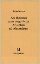 Cover of: Ars rhetorica quae vulgo fertur Aristolelis ad Alexandrum