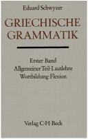Cover of: Handbuch der Altertumswissenschaft, Bd.1/1, Griechische Grammatik