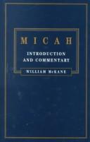Cover of: The book of Micah: introduction and commentary