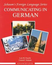 Cover of: Communicating In German, Advanced Level