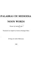 Palabras De Mediodia/Noon Words by Lucha Corpi